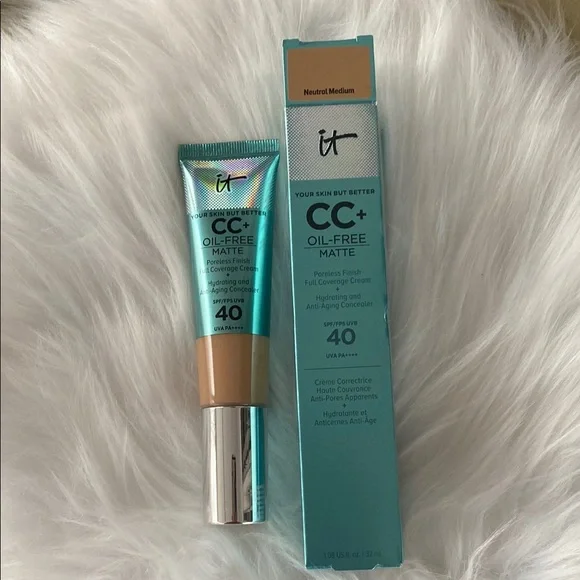 New IT Cosmetics CC+ Matte Cream SPF 40 Neutral Medium - Picture 3 of 7